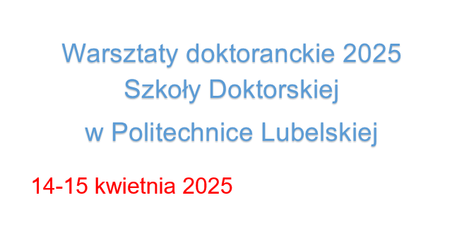 Warsztaty doktoranckie 2025